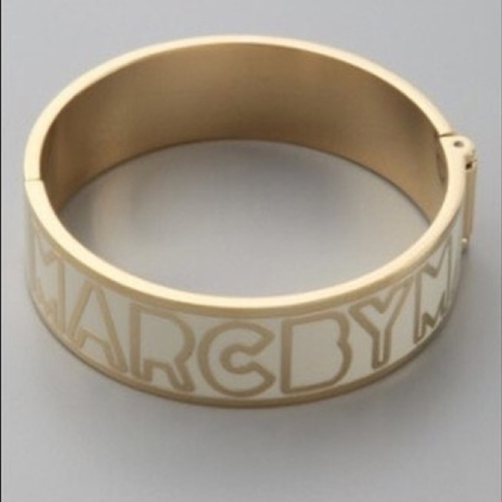 Marc by Marc Jacobs Gold Enamel Bangle Bracelet